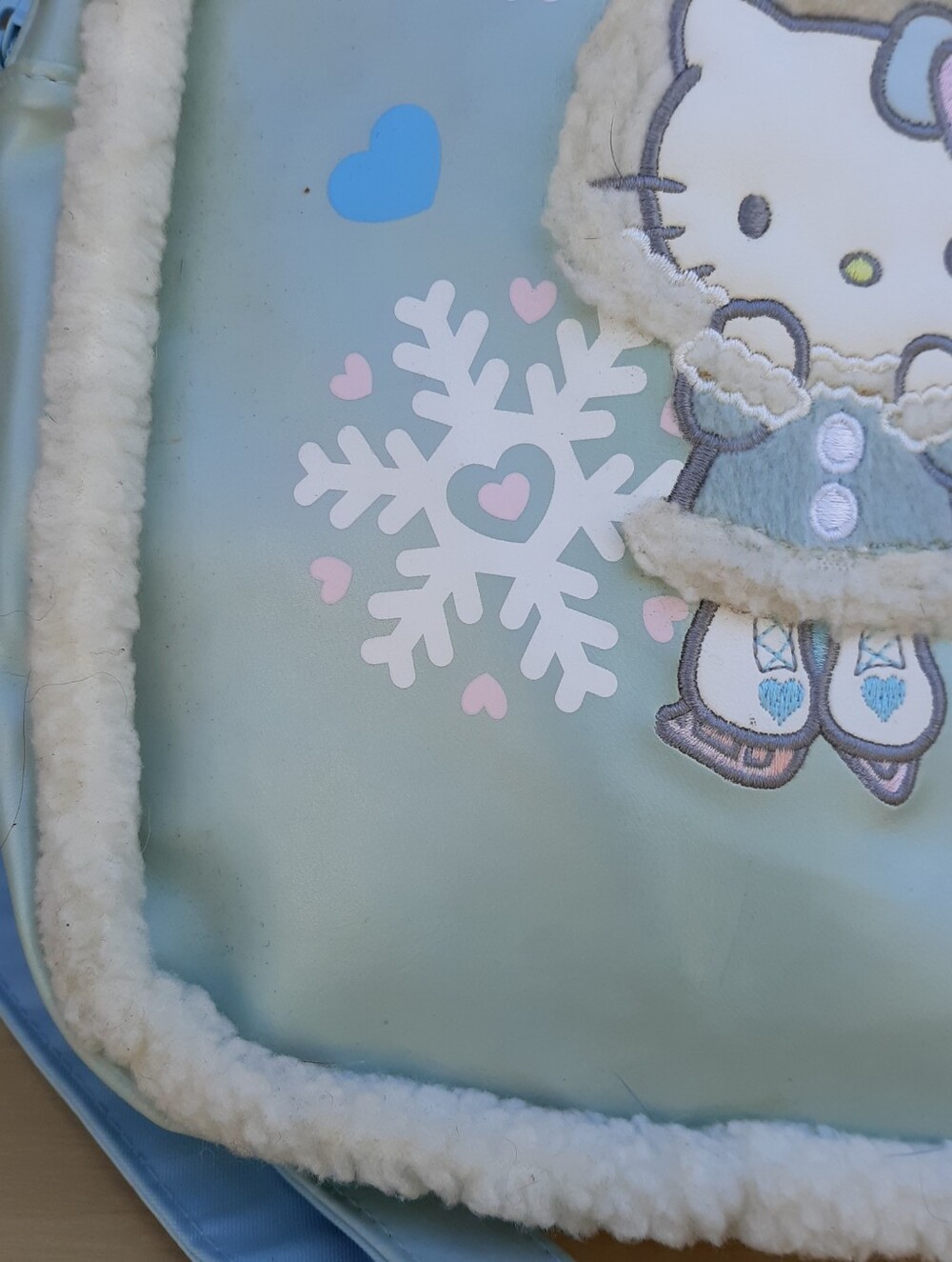 Hello Kitty Blue Ice Skating Mini Backpack Y2K Vintage Kitchy Adult Size - Picture 11 of 15